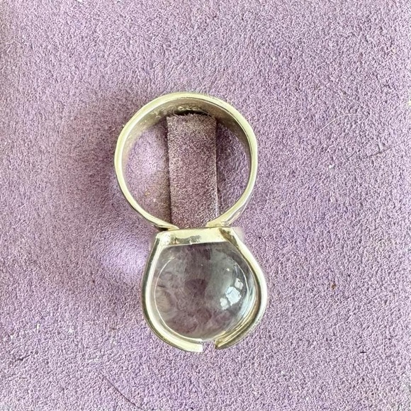 Vintage Sterling Silver Pool of Light Ring - Picture 3 of 5